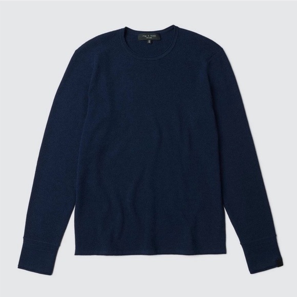 rag & bone Sweaters - Rag & Bone Navy Merino Wool Sweater